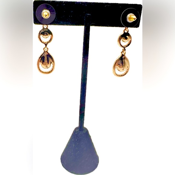 Beautiful double drop Earrings by Givenchy. NWOT, Excellent Condition - Picture 3 of 4